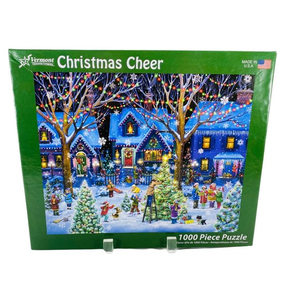 Vermont Christmas Randy Wollenmann Christmas Cheer 1000 Piece Jigsaw Puzzle - Picture 1 of 4